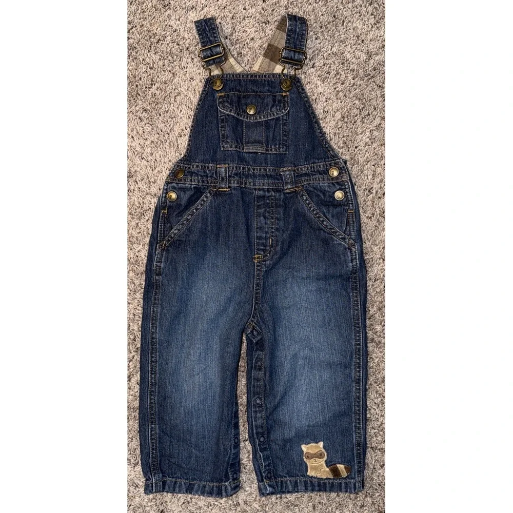 Gymboree Baby Raccoon Overalls 2007 18-24 Months